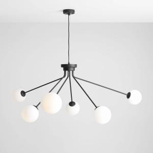 ALDEX Lampada a sospensione 1082K1, 6 luci, nero