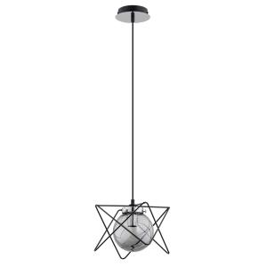 Alfa Lampada a sospensione Sagard, 1 luce, argento/nero