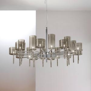 Axo Light Lampadario di design Spillray,paralumi di vetro