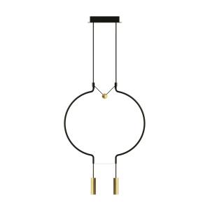 Axo Light Axolight Liaison P2 sospensione nero/oro 56 cm