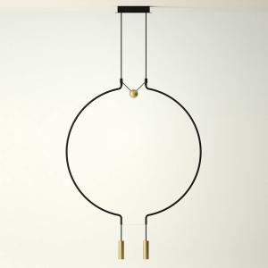 Axo Light Axolight Liaison M2 sospensione nero/oro 84 cm