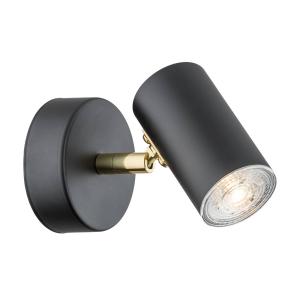 Argon Faretto a soffitto Lund in nero, 1 luce