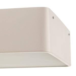 Argon Plafoniera Oro di acciaio e vetro, bianco, 25cm
