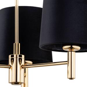 Argon Lampadario Polo, 3 luci, nero/ottone scuro