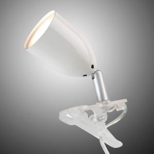 Brilliant Moderna lampada con morsetto LED LEO bianco
