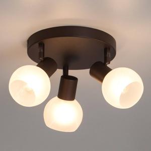 Brilliant Riflettore da soffitto circolare Gabon a 3 luci