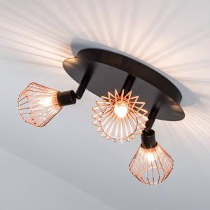 Brilliant Lampada da soffitto Dalma a 3 luci di bella forma