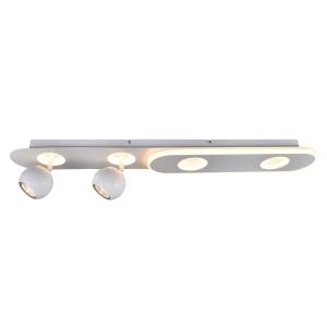 Brilliant Plafoniera LED Irelia, 4 luci bianco