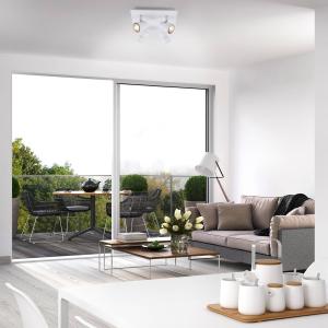 Briloner Plafoniera LED 2861-046 orientabile 4 luci, bianco