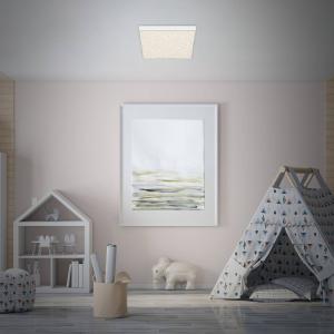 Briloner Plafoniera LED Flame Star, 840, 28,7x28,7cm bianco