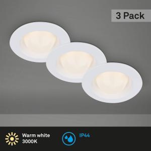 Briloner Faretto LED da incasso Carro set 3x, 3.000K bianco