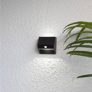 STAR TRADING Applique LED solare Wally con up- e downlight