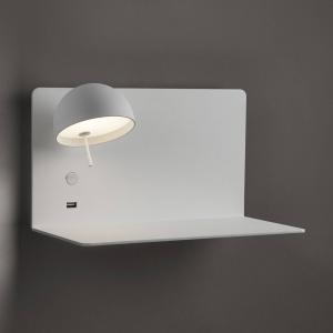 Bover Beddy A/03 applique LED bianca spot sinistra