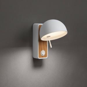 Bover Beddy A/01 LED girevole bianco/rovere