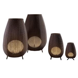 Bover Amphora 02 lampada da terrazza, rattan brown