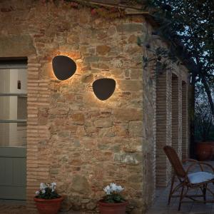 Bover Tria 05 applique LED esterni, grafite brown