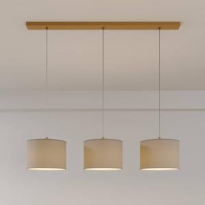 BRITOP Lampada sospensione Corralee, grigio, 3 luci