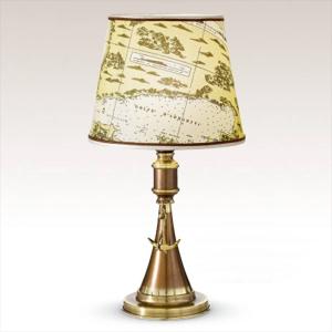 Cremasco Lampada da tavolo Laguna, design marittimo 48 cm