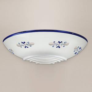 Cremasco Applique di ceramica Bassano, aderente, blu