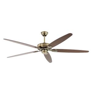 CasaFan Ventilatore a pale Classic Royal 180 ottone rovere