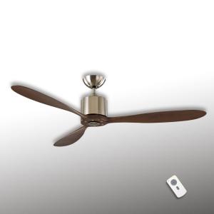 CasaFan Aeroplan Eco ventilatore da soffitto cromo/noce