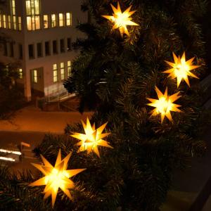 STERNTALER Catena luminosa LED con 9 stelle da esterni gial…
