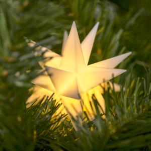 STERNTALER Stella LED a batteria, 18 punte, Ø 12 cm bianco