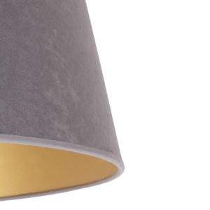 Duolla Paralume Cone altezza 25,5 cm, grigio/oro