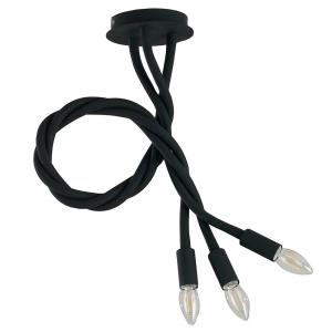 Eco-Light Plafoniera Lover, a 3 luci - nero