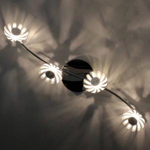 Eco-Light Applique LED Bloom 4 luci argento