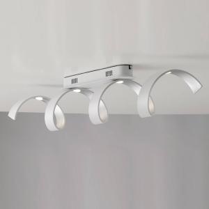 Eco-Light Plafoniera LED Helix in bianco-argento