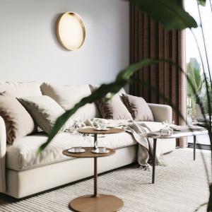 Eco-Light Applique LED Roswell luce di colore variabile, oro