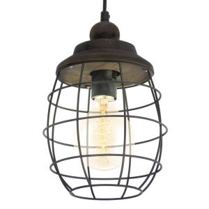 EGLO Lampada a sospensione dal design rustico Bampton