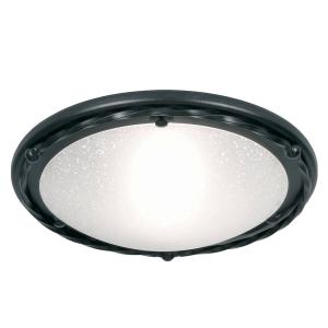 Elstead Plafoniera Pembroke piatta, struttura nera