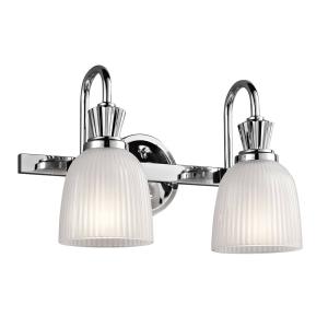KICHLER Applique LED da bagno Cora a 2 luci