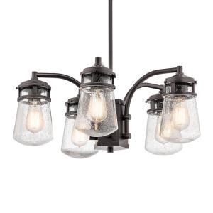 KICHLER Lampada a sospensione da esterni Lyndon, 5 luci