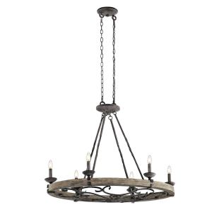 KICHLER Lampadario Taulbee 6 luci di forma ovale