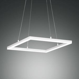 Fabas Luce Lampada sospensione LED Bard, 42x42cm in bianco