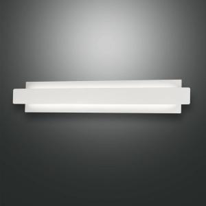 Fabas Luce Applique LED Regolo con fronte metallico bianco