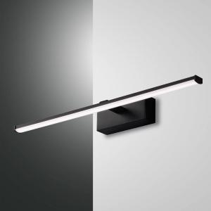 Fabas Luce Applique LED Nala, nera, larghezza 50 cm