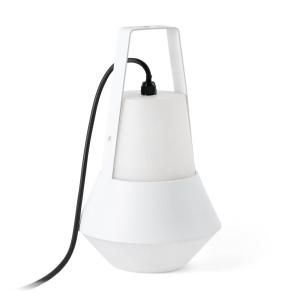 FARO BARCELONA Cat - lampada portatile da esterni, bianco