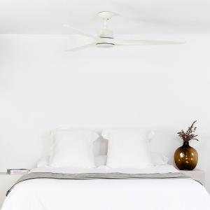 FARO BARCELONA Ventilatore LED da soffitto Tonic, bianco
