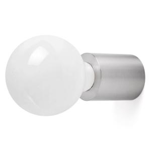 FARO BARCELONA Ten - applique minimalista, nichel satinato