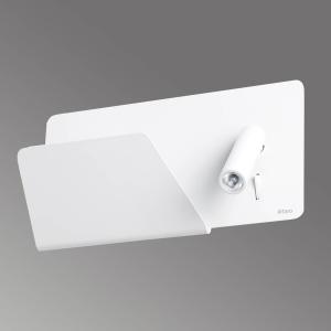 FARO BARCELONA Suau - applique LED bianca con piano d'appog…