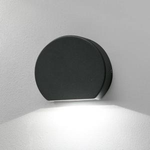 FARO BARCELONA Applique da esterni LED rotonda Pill grigio…