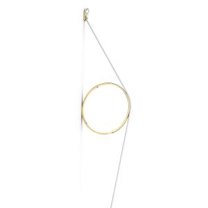 FLOS Wirering applique LED bianca, anello oro