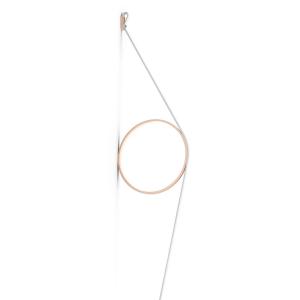 FLOS Wirering applique LED bianca, anello rosa