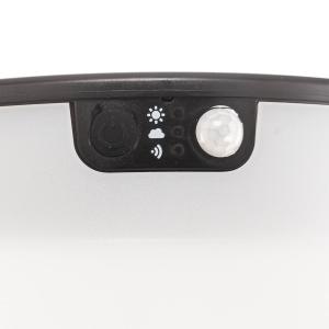 Fumagalli Lampada LED solare Felice nero CCT altezza 33 cm