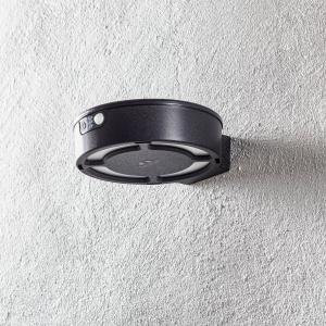 Fumagalli Applique LED solare Fortunato nero CCT sensore