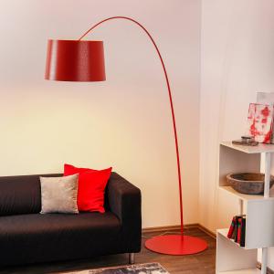 Foscarini Twiggy lampada ad arco, dimmer, porpora